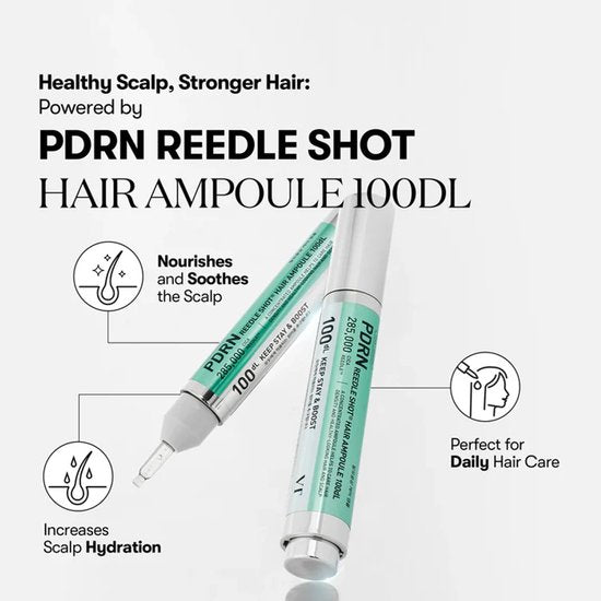 VT Cosmetics – PDRN Reedle Shot Hair Ampoule 100dL – 15ml - K-Beauty Studio