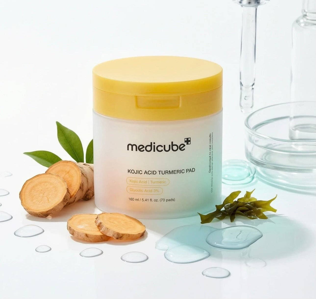 Medicube – Kojic Acid Turmeric Pad, 160ml (70pads)