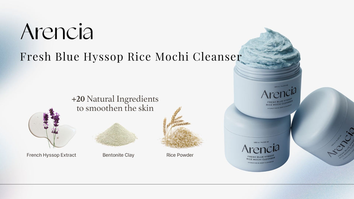 Arencia – Fresh Blue Hyssop Rice Mochi Cleanser - 120g