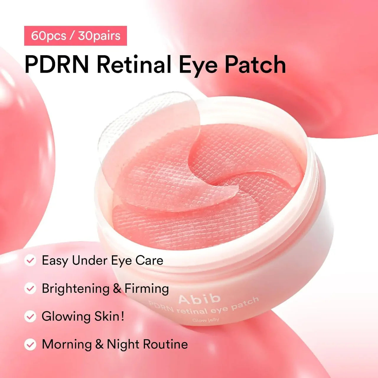 ABIB – PDRN Retinal Eye Patch Glow Jelly, 60 patches - K-Beauty Studio