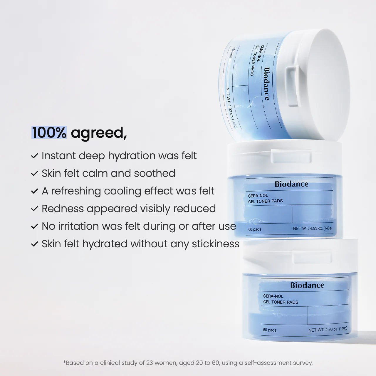 Biodance - Cera-nol Gel Toner Pads (60 pads)