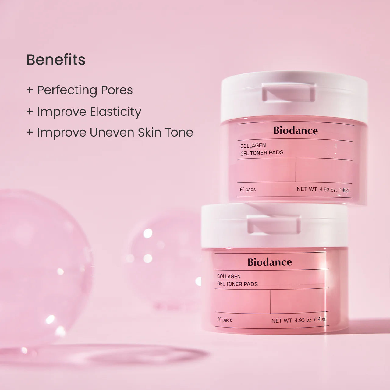 Biodance - Coussinets de toner au gel de collagène (60 coussinets)