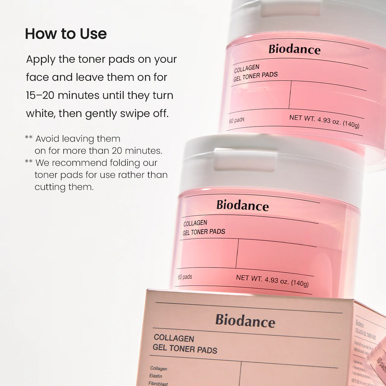 Biodance - Coussinets de toner au gel de collagène (60 coussinets)