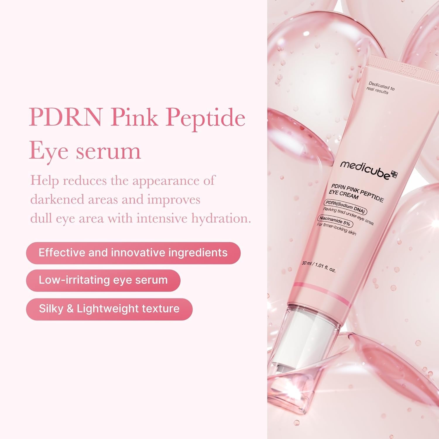 Medicube PDRN Pink Peptide crème contour des yeux - 30ml