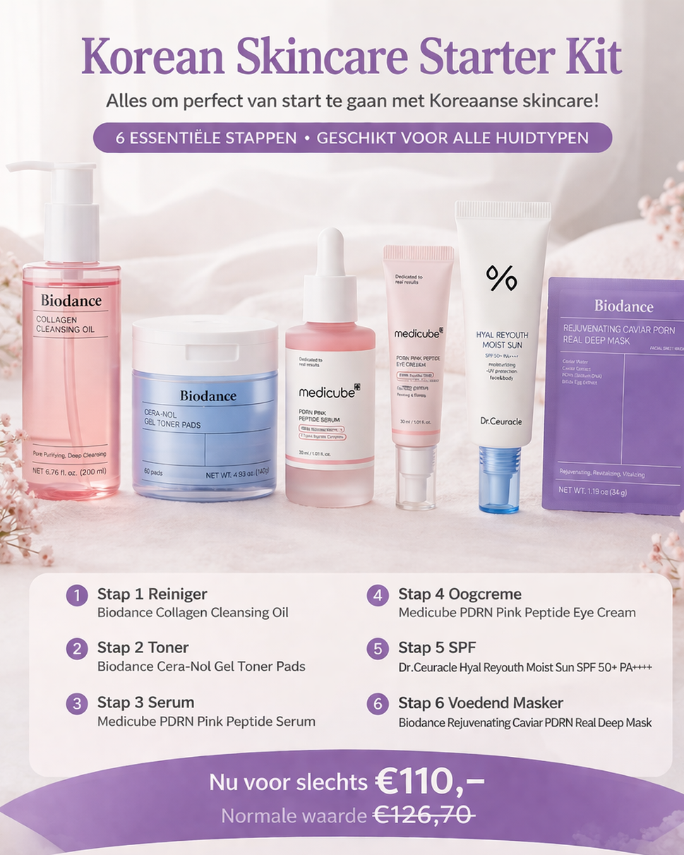 Kit de démarrage soin coréen - Tous types de peau
